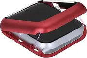 LRXIYODE Magnetic Adsorption Frame Protective Case for Smart Watch Series Stylish Red Cover Shell Bumper Easy Access to Buttons Scratch Resistant Design