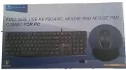 X9 Wired Keyboard and Mouse Combo - Mouse Pad Included - Ergonomic Full-Sized...