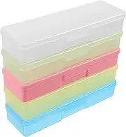 Healeved 5pcs Boxes Eyelash Tweezer Storage Cases Durable Holders for Eyelash Grafting Tools Organizers Transparent for Tools