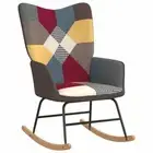 Rocking Chair Patchwork Fabric vidaXL