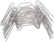 GANAZONO 25pcs Fixed Buckle Greenhouse Row Cover Clips Greenhouses Frame Shelter Clip Glazed Clamps Gardening Buildings Tube Clip W Spring Loop W Type Clips Stainless Steel Film Glass