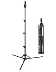 Metal Mannequin Head Stand Wig Head Stand Metal Tripod Stand Adjustable 17-56"