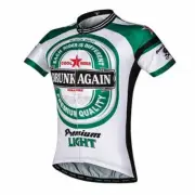 “Drunk Again” Retro Cycling Jersey (large) Ships from USA