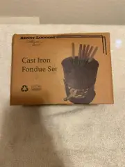 KENNY LOGGINS CAST IRON FONDUE SET