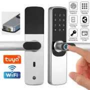 5 IN 1 Fingerprint Smart Door Lock Tuya APP/IC Card/Password/ Key Unlock Keypad