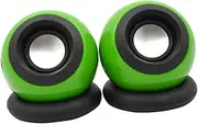 OSALADI Loud Computer Speakers for Desktop 2X 3.5mm Mini Multimedia Speakers Portable Easy Volume Adjustment