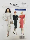 Vogue 7039 Misses DRESS straight bias collar sew pattern sz 8