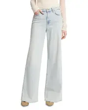 7 For All Mankind Lotta Wide Leg Jeans in Amuse Me