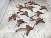 10 ten CXR cavalry holsters marx johnny west 1/6 brown