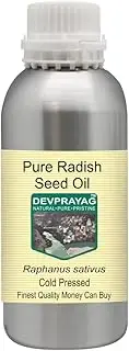 Devprayag Pure Radish Seed Oil (Raphanus sativus) Natural Therapeutic Grade Cold Pressed 1250ml (42 oz)