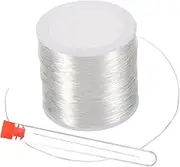Veemoon 1 Set Portable Beading Tool for DIY Elastic Rope Bead Threading Needles for Crafting Necklaces and Bracelets Includes Beading Thread and Needles for Beginners and Experts