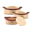 Casserole Inner Steel -Set of 3, Brown