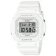 CASIO BABY-G 經典百搭方型電子腕錶-白色 BGD-565U-7