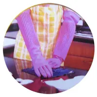 在飛比找momo購物網優惠-【康乃馨】家庭用天然乳膠手套-加長型18-12雙入