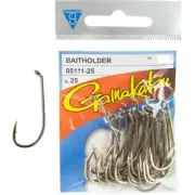 Brand New - Gamakatsu Baitholder Black Fishing Hook Value Pack (25 Hooks) - Choo