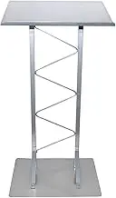 Church Pulpit Podium Lectern, Clear Podium Stand, Portable Podium for Floor, School Lecterns Steel Table Top Podiums Classroom Presentation Stand for Office and Classrooms