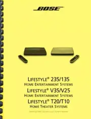 Bose Lifestyle V35 V25 OWNER'S USER MANUAL and INSTALLATION GUIDE