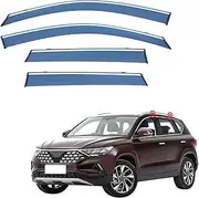 4Pcs Car Wind Deflectors for Volkswagen for Jetta Vs5 Mk1 2019 2020 2021 2022 2023, Side Window Ventilated Visors Rain Deflector