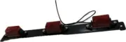 Peterson Manufacturing V107-3R Mini RED Light Bar BLACK BASE 15"