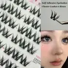 6 Rows Cluster Lashes No Glue Individual Lashes New Soft Idol Lash Clusters