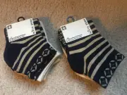 New Anne Klein Striped Womens 2 Packs 6 Pair Anklet Socks Lot Assorted Colors