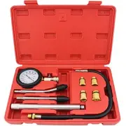 Compression Gauge Test Set for Engine Cylinders Diagnostic Tester with 8" Extens
