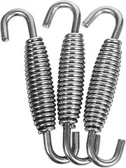 3pcs Universal Pipe Spring 55mm Stainless Steel Swivel Hooks for Accessories Easy Install for Motorcycle
