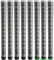 Winn Dri-Tac Wrap Oversize Golf Grips Dark Gray Core 60R Set of 8 Pcs - 7DTWR-DG