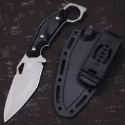 WPKOPYA(USA) Multi-Purpose Hunting Straight Knife, Outdoor Survival Knife, Jungl