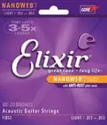 Elixir Guitar Strings Acoustic Nanoweb 80/20 Light 12-53