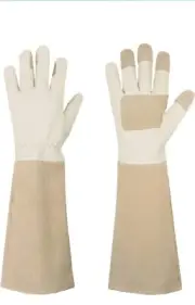 Strong Pruning Gloves - Breathable & Durable Gauntlet for Rose Gardening
