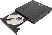 External CD/DVD Drive for Laptop, USB 3.0 Type-C CD DVD Optical Drive Plug and Play Writer Player for PC Laptop Desktop Compatible with Linux OS X