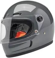 Biltwell Gringo SV, full face helmet , color: Grey , size: L