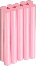 uxcell 10pcs Hot Glue Sticks 0.43" Dia x 3.94" Long EVA Mini Hot Melt Adhesive Glue Stick for Hot Melt Gun Wood Plastic Glass Flowers Fabrics Foam, Pink