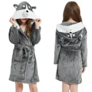 Party Hoot Kid Husky Dog Robe Soft and Cozy Animal-Inspired Bathrobe