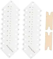 Veemoon 1 Set DIY Weaving Tablet Weaving Tablets with Shuttles for Creative Projects for Beginners and Experts