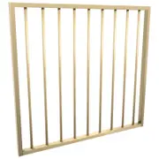 ProtectorAl 975 x 900mm Primrose Aluminium Flat Top Garden Gate