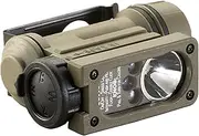 Streamlight 14512 Sidewinder Compact II Military Model Angle Head Flashlight, Head Strap and Helmet Mount Kit, Coyote