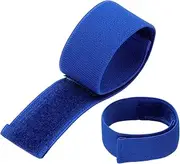 uxcell Boot Straps, 12" Boot Trousers Elastic Ankle Straps Pants Leg Bands Blouses Straps Ankle Hook and Loop Fit for Men Women Gardening Hiking Fishing Cycling Hunting (2 Pack, Blue)