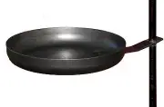 Hillbilly Camping steel paella pan, spun steel, 330mm for Swing Away BBQ Stand