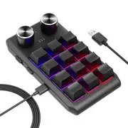 USB Wired 12KV2 MOLD Mini Mechanical 12 Keys 2 Knob Custom Programming Keyboard