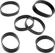 ONLYKXY 100 Pieces Silicone Cable Ties 0.78 inch/20 mm Diameter Flat Rubber Bands Elastic Bands Supplies Reusable Rubber Rings Thick Rubber Bands for School Home or Office Elasticity Coil Ring (Black)