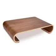 Wood Monitor Stand Riser - Computer Desk Organizer Desktop Dock Wooden Mount