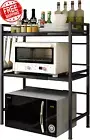 Microwave Shelf, Microwave Stand Expandable Microwave Oven Rack, Kitchen Shelf S