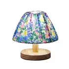 Retro Bedside Lamp Brightness Adjustable Bedside Table Lamp (Blue)