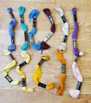 DMC Embroidery Floss Lot of 11 Skeins Assorted Colors New