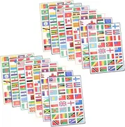 MOLUCKFU Self-Adhesive Face Stickers 2 Sets of Country Flag Decals for World Football Match Fans Dec