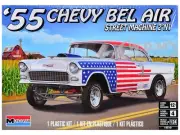 LEVEL 4 MODEL KIT 1955 CHEVROLET BEL AIR STREET MACHINE 2-IN-1 1/24 REVELL 14519