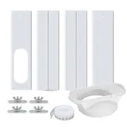 Air Conditioner Window Kit 43-140cm Flat Mouth Interface Adjustable 130mm Vent Seal Plates AC Conditioning Accessories Vertical Horizontal Windows Doors