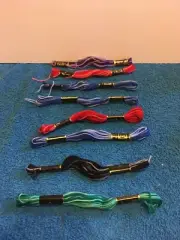 Janlynn Variegated Multicolor Embroidery Floss Thread - Lot of 8 Skeins